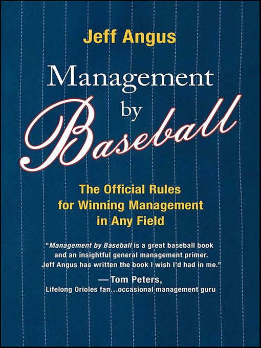 Title details for Management by Baseball by Jeff Angus - Available